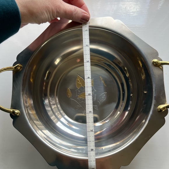 Samos Chantall 18/10 ORO 24kt gold plated stainless serving bowls. - Picture 3 of 4